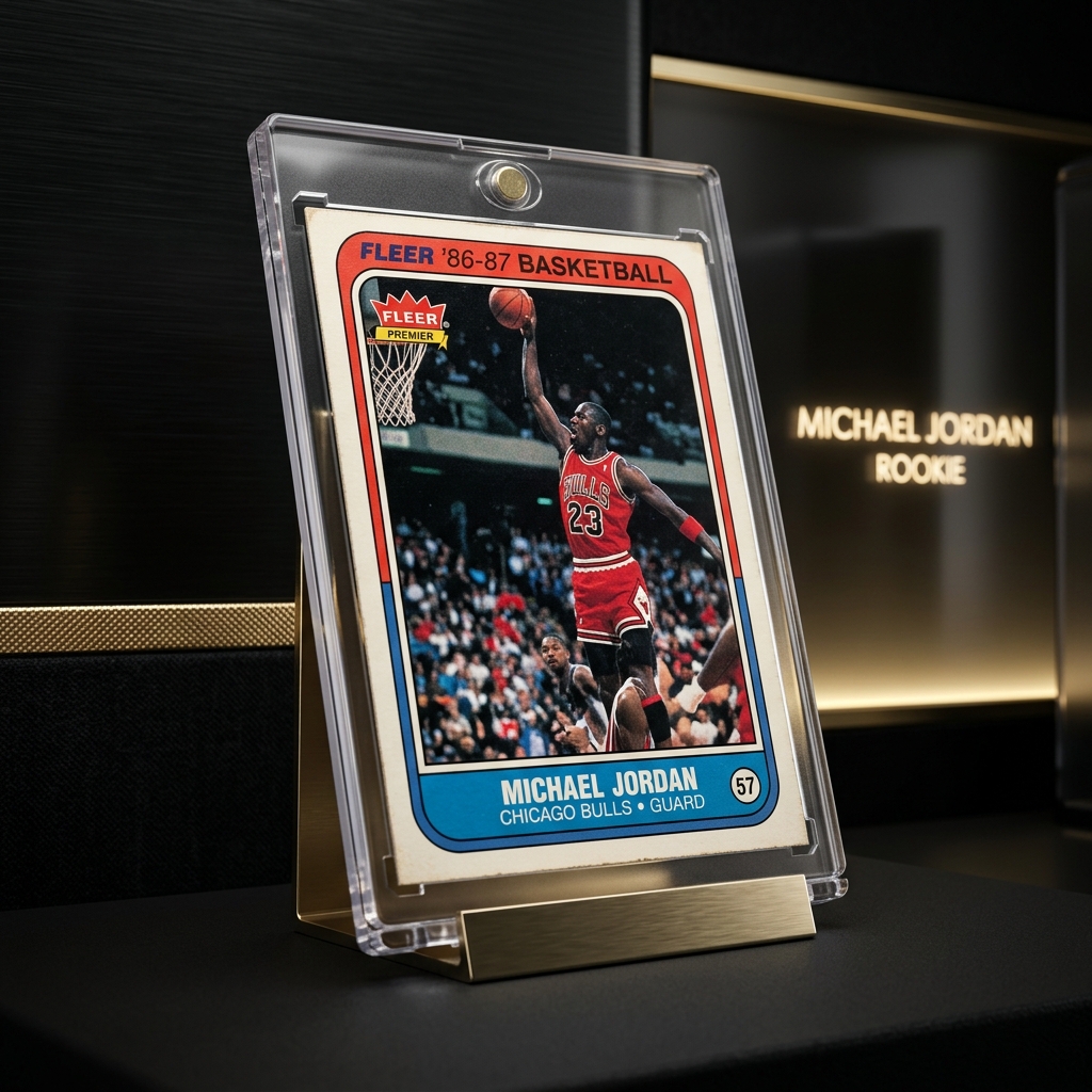 1986 Fleer Michael Jordan Rookie Card #57